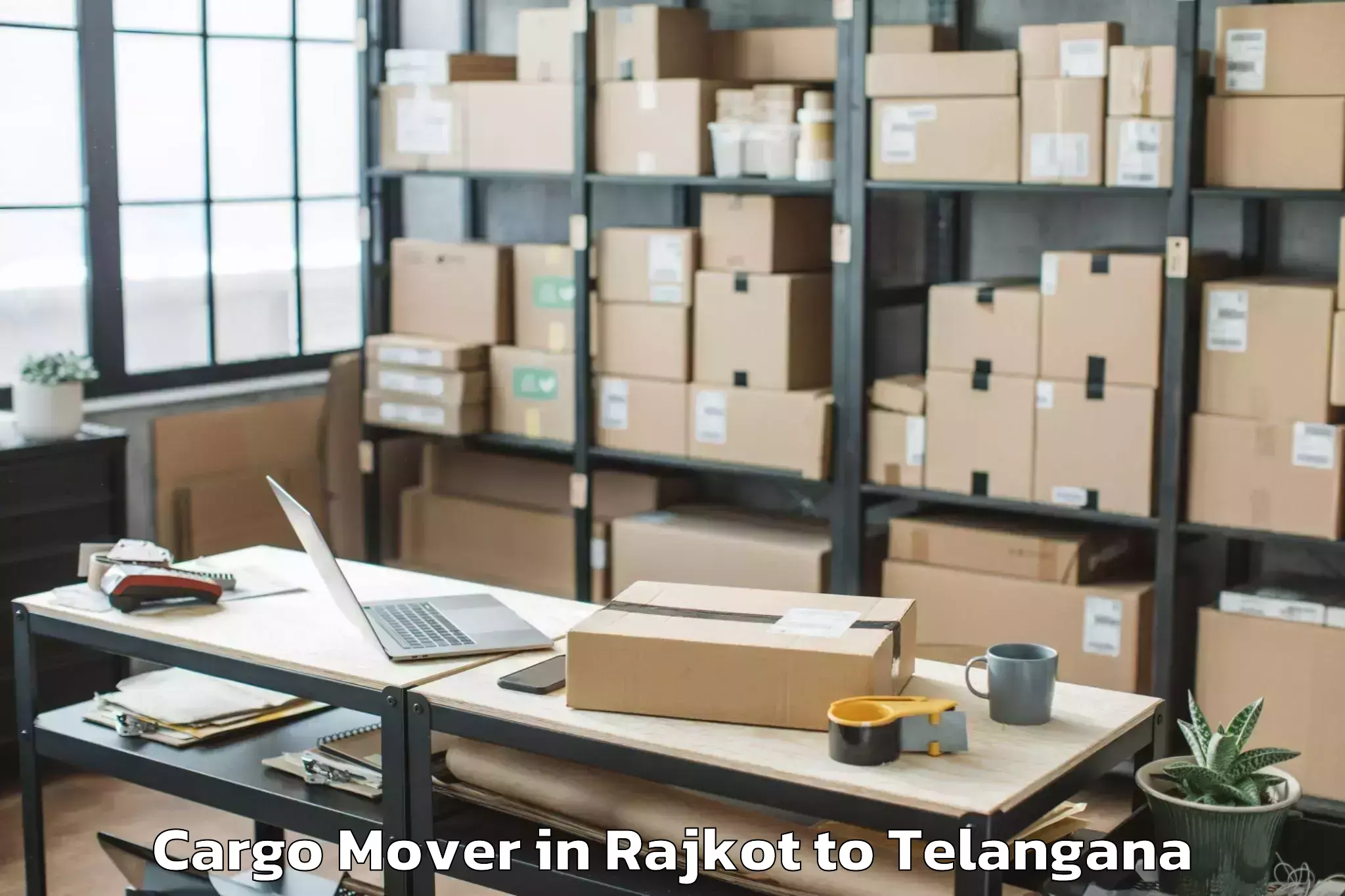 Top Rajkot to Danthalapally Cargo Mover Available